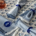 thumbnail image 6 of over&back Woven Frayed Chambray Cotton Cloth Napkins - Washable Napkins Set for Mixing, Matching, and Creating a Custom Home Decor Tablescape - Hand-Finished Frayed Edges - Blue, 6 of 12
