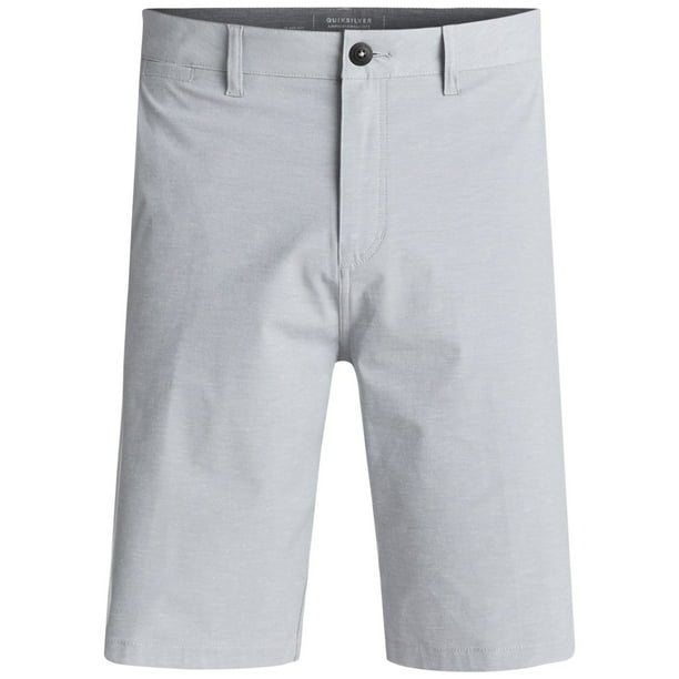Pantalones Cortos Casual Quiksilver para Hombre Anfibios Repelentes al Agua Gris 29