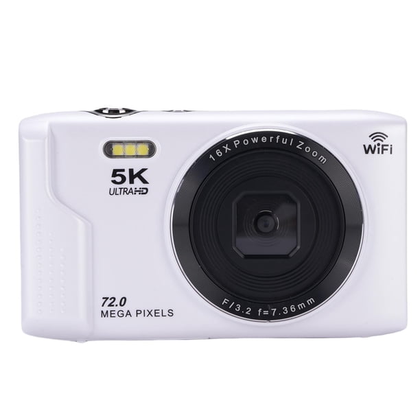 Cámara Digital De 5k 72MP Con Zoom óptico De 16x, AF AutOfocus Vlog Travel Camera, Wifi 2.8" LCD RETRO UHD Cámara Para Fotografía Video De YouTube Y Transmisión En Vivo