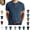 Dark Blue, variant on Mfakffe Mens T-shirts Round Neck Comfortable Sport Short Sleeve Breathable Henry Collar Design Solid Color Underwear Top