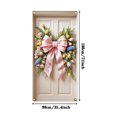 thumbnail image 3 of Moocorvic Easter Bunny Door Covers Decorative for Front Door Outside, Spring Easter Eggs Backdrop Party Home Decor 6x3FT, 3 of 6