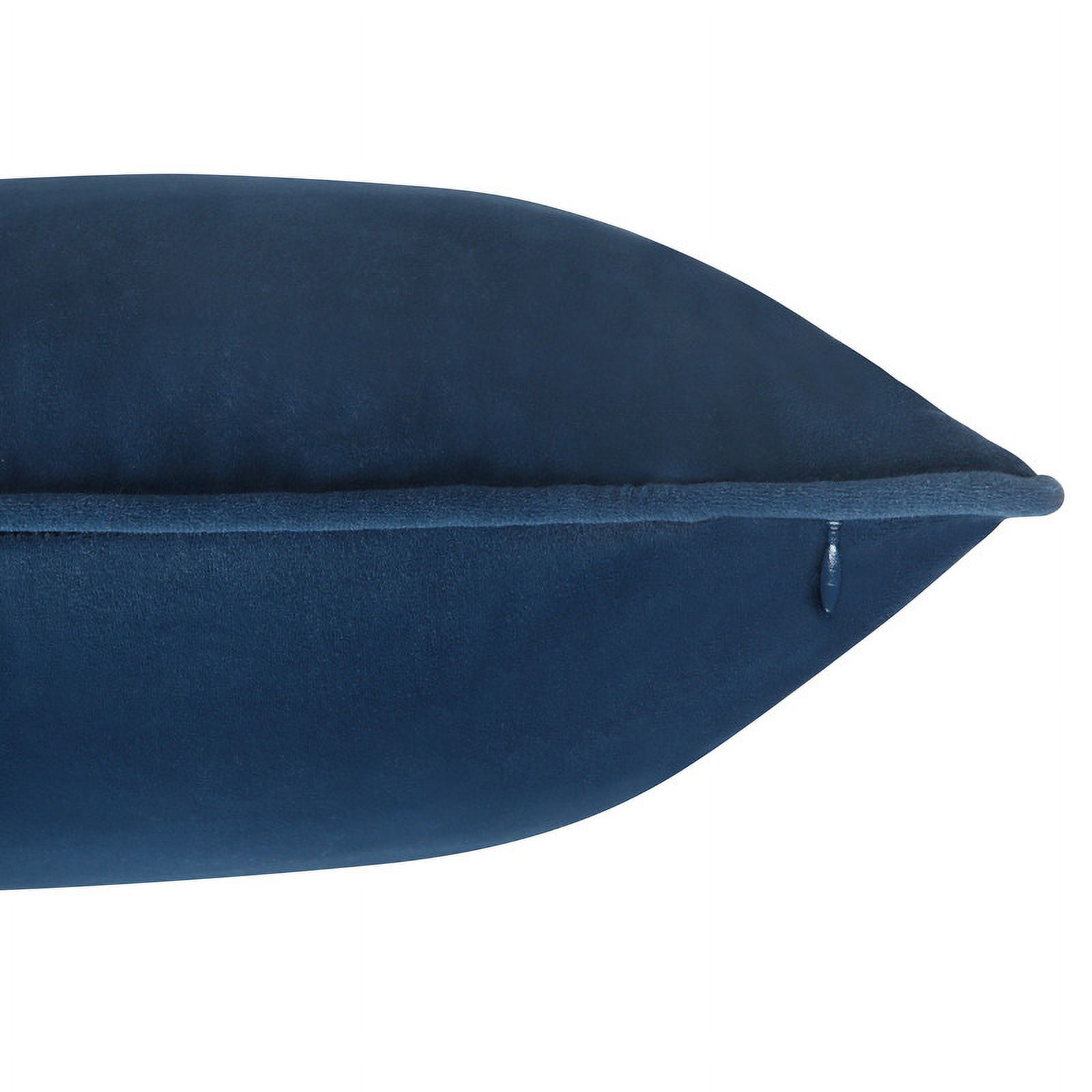 A1HC Set of 2 Luxurious Soft Velvet Throw Pillow Covers Only, 24"x24", Royal Blue, Decorative Cushion Covers with Hidden YKK Zipper for Sofa or Bed