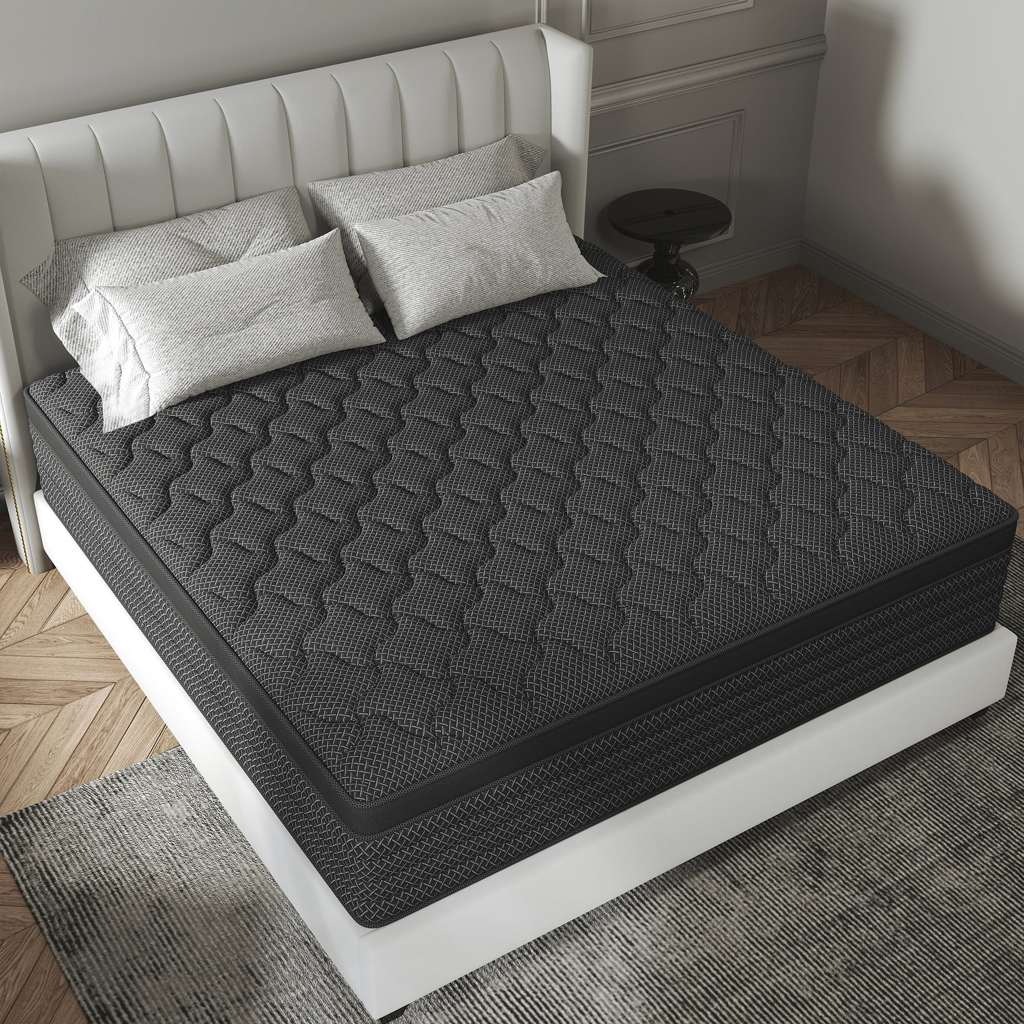 Kviwasha 14 inch Twin Mattress in a Box Pocket Innerspring Hybrid Mattress, CertiPUR-US Certified , Twin