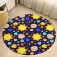 thumbnail image 6 of Colorful Cool Planet Round Carpet Circle Rug Outdoor Patio Area Rug Washable Large Area Rugs Hallway Room Decor Fitness Mats, 6 of 8