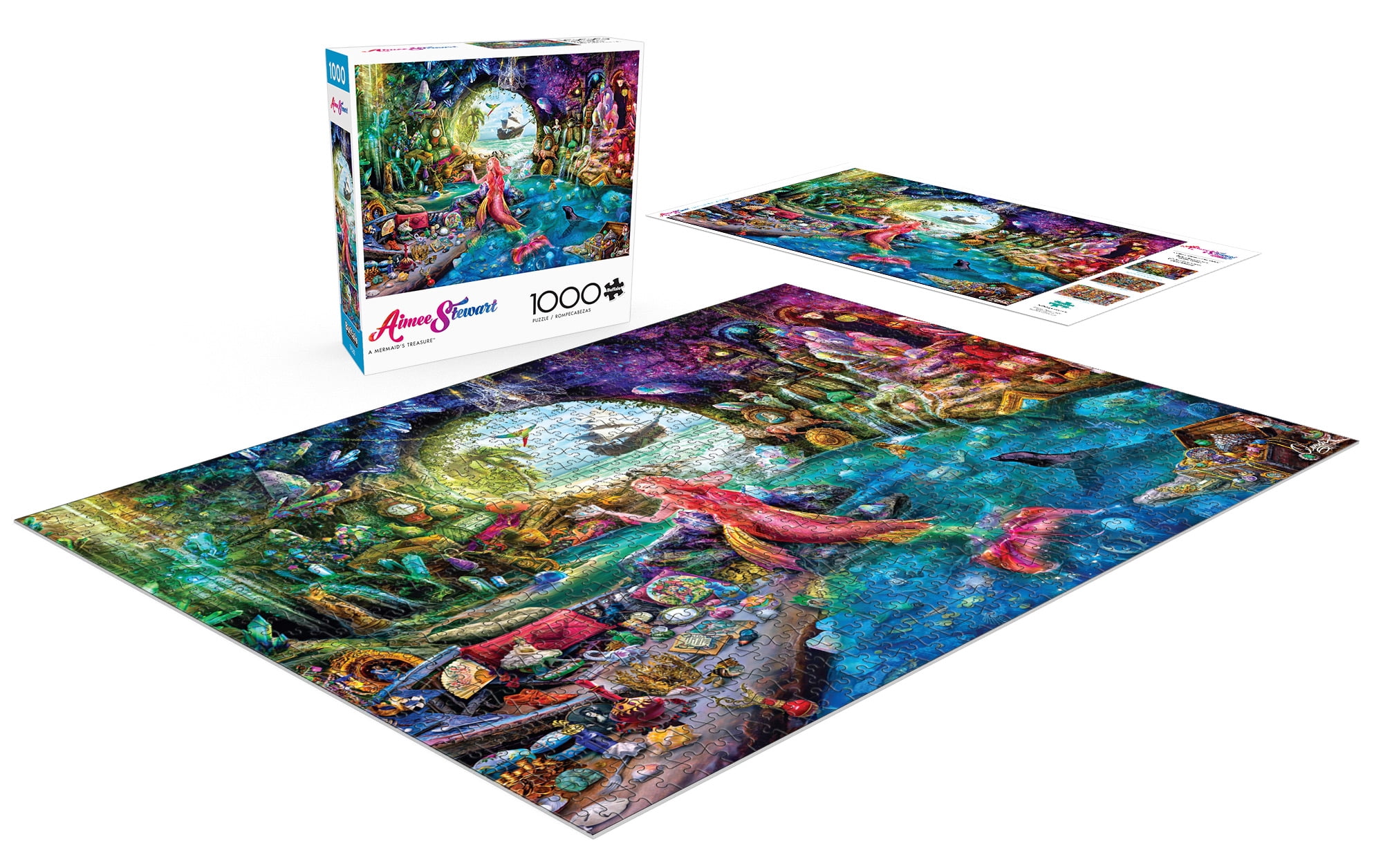 Buffalo Games Aimee Stewart - A Mermaid's Treasure 1000 Pieces Jigsaw Puzzle