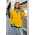 thumbnail image 3 of Camisetas de Larga para Mujer, Color Amarillo, Talla L, 3 of 8