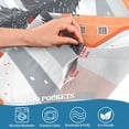 thumbnail image 5 of Yayeee Kitchen Curtains Tier Set of 2 Light Filtering 57"x24" Over Sink Window Panels, Gray Snow Houses, 5 of 7