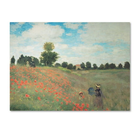 Trademark Fine Art 'Les Conquelicots' Canvas Art by Claude Monet