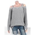 thumbnail image 1 of Tamaño más fría hombro grueso suéter Rosegal Blusas Tallas Grandes, 1 of 2