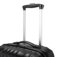 Elite Luggage Fullerton Hardside CarryOn Spinner Luggage, Black