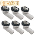 thumbnail image 2 of Travelwant 6Pcs 3/5 Inch(15mm) Air Conditioner Drain Hose Connector Elbow Fitting with Rubber Ring, Universal Fit Mini-Split AC Unit and Window Air Conditioning Unit, 2 of 7