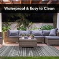 SIXHOME 5'x8' Outdoor Rug Water Resistant, Lightweight Polypropylene