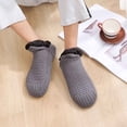 thumbnail image 3 of Dyfzdhu Indoor Floor Non-Slip Thermal Socks, Woven And Velvet Indoor Socks Slippers, Thermal Slipper Socks For Women Low Cut Socks, 3 of 5