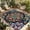 Multicolor Navy, variant on Black Boho Outdoor Rug for Patio/Deck/Porch, Non-Slip Large Area Rug 4 x 6 Ft, Ethnic Country Colorful Abstract Floral Motifs Indoor Outdoor Rugs Washable Area Rugs, Camping Rug Carpet Runner