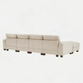 thumbnail image 2 of [Modern U_Style Large L-Shape Feather Filled Sofa for Living Room - 129.9''W x 72''D x 31.5''H], 2 of 17