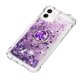 thumbnail image 4 of Funda para iPhone 12 Mini con Brillo Líquido Flotante, Purpurina, Parachoques y Anillo Giratorio Soporte, 4 of 5