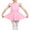 Pink-1, variant on Yuyuekeji Dance Ballet Leotards for Girls,Kids Ruffle Sleeve Tutu Girls Skirted Dress 4-11 Years