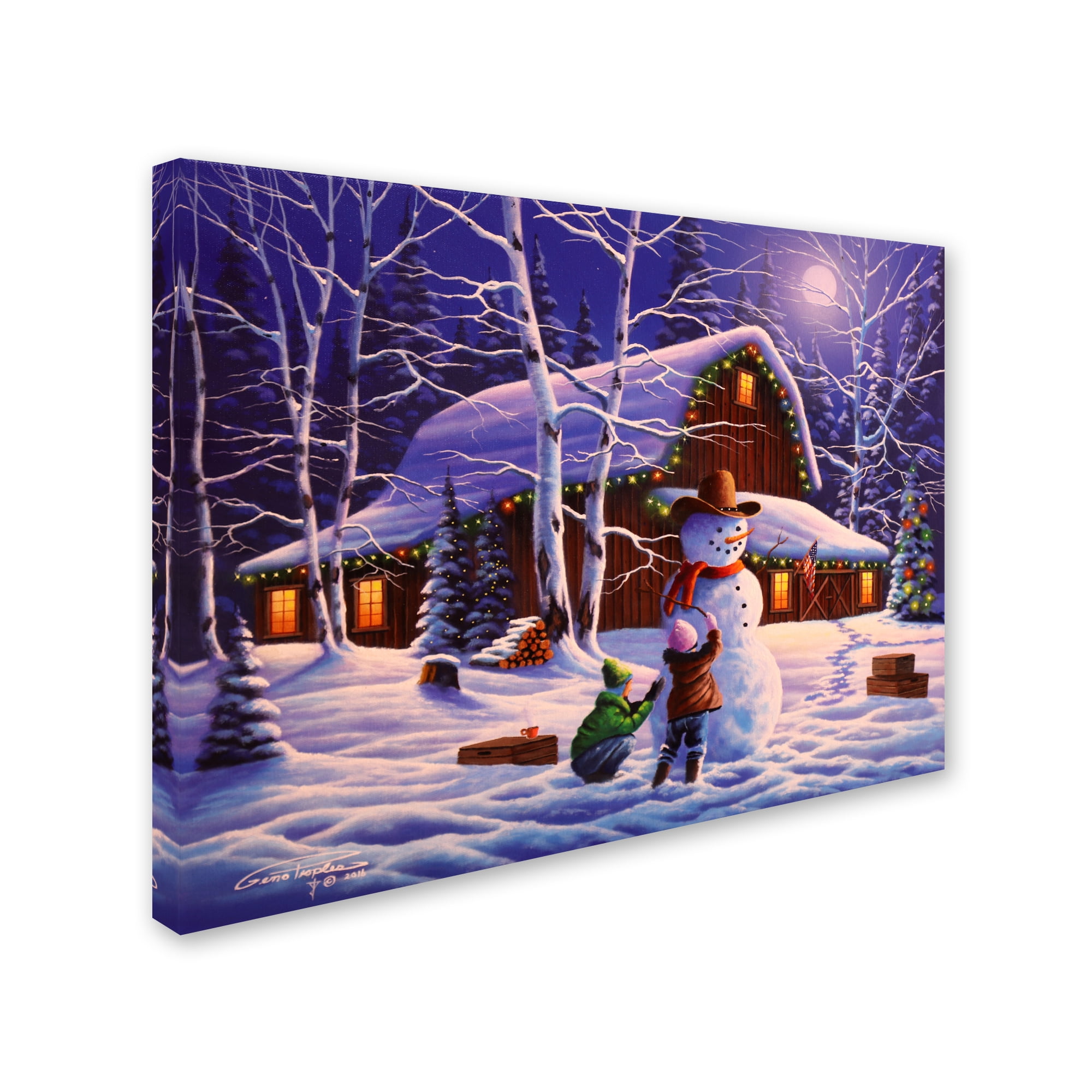 The Joy of Christmas' Canvas Art by Geno Peoples
