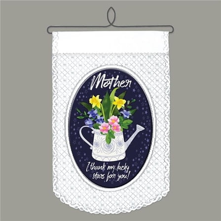 Heritage Lace WH78W-1175 Lucky Stars Wall Hanging Pattern, White