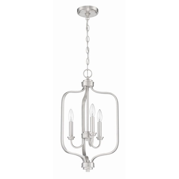 50533-BNK Craftmade Lighting Bolden - Three Light Foyer-Brushed Polished Nickel Finish    -Traditional Installation