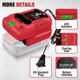 thumbnail image 3 of Para Bauer 20V Battery Charger, 1701C-B Fast Charger Replacement for Bauer 20V Hyper.max 63629 1701C-B 1702C-B 1701C 1702C Batteries, LED Indicator, 2.0A Output, 3 of 10