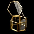 thumbnail image 5 of Glass Hexagon Jewelry Box, Geometric Jewelry Box, Gold Geometric Jewelry Box, Clear Glass Jewelry Box, Glass Jewelry Box, for Jewelry,, 5 of 5