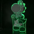 thumbnail image 1 of Lámpara LED Yoshi 3D Illusion Light con luz nocturna que cambia de color, 1 of 2