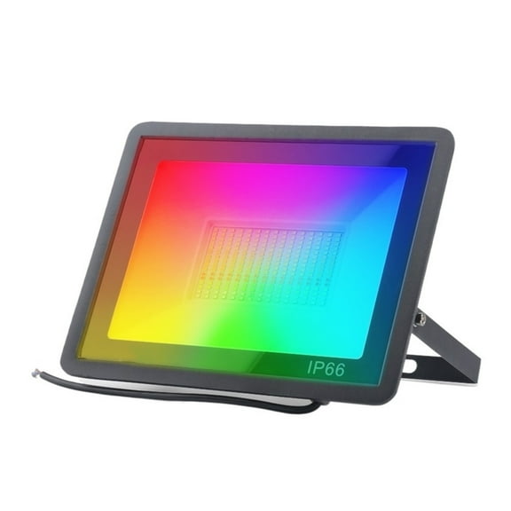 RGB Smart Floodlight Outdoor Wall Light Supports Tuya Home 50W 100w IP66 Waterproof Garden Landscape Lighting ,Easy to Install