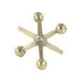 thumbnail image 6 of 4", 5"H Gold Aluminum Metal Jack Sculpture, by DecMode (2 Count), 6 of 14