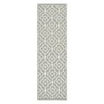 thumbnail image 3 of SAFAVIEH Dhurrie Slater Geometric Moroccan Wool Area Rug, Grey/Ivory, 6' x 6' Round, 3 of 6