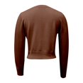 thumbnail image 5 of MSJUHEG Women's Shrug Sweaters Crew Neck Button Down Cropped Knit Cardigan Plus-size-sweaters for Women Oversized Sweater Knit Coat Open Front Tops Fall Winter Sweater Coat Coffee S, 5 of 5