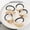 A, variant on 2-Pack Trendy Alloy Hair Ties for Women Glitter Cutout Ponytail Holders