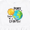 thumbnail image 4 of Inktastic Earth Day Peace Love Earth Girls Toddler Dress, 4 of 5