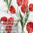 thumbnail image 5 of Body Pillow Cover 21x54 inches Flower Tulip Satin Pillow Case Cover with Zipper Soft Breathable Long Pillowcase for Hair and Skin, 5 of 6
