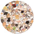 thumbnail image 1 of 100 pcs cute cat stickers for water bottles Kawaii stickers | Waterproof stickers for water bottles, laptop, phone, skateboard, bike, 1 of 5