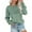 Green, variant on cfhntfmh Womens Sweatshirt Crewneck Long Sleeve Shirt Loose Fit Pleated Tops Solid Casual Pullover Fall Fashion Outfits for Women