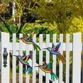 thumbnail image 4 of Metal Hummingbird Wall Art Decor, Metal Birds Outdoor Wall Sculpture Decoration Hanging for Deck , Garden Fence, Backyard, Patio, Bedroom, Living Room, 4 of 8