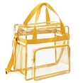 thumbnail image 2 of Clear Bag for Stadium Events, Pvc Transparent Backpack with Adjustable Straps, Heavy-Duty Stadium Approved Bag for Work & Sports, 2 of 9