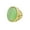 Gold Light Green, variant on Men's Stainless Steel Vintage Punk Classic Oval Blue Gemstone Signet Ring Cut Out Beast Dragon Pattern Carved Statement Gold Size 8