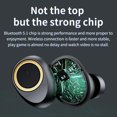 thumbnail image 4 of Wireless Earbuds, Bluetooth Ear Buds with Big Bass Stereo Sound, 48 Hours Playtime, Lightweight in-Ear Fit Earphones, IPX7, Hands-Free Calls with AI for iPhone, Android, Pad, Sports, Workout,Black, 4 of 9
