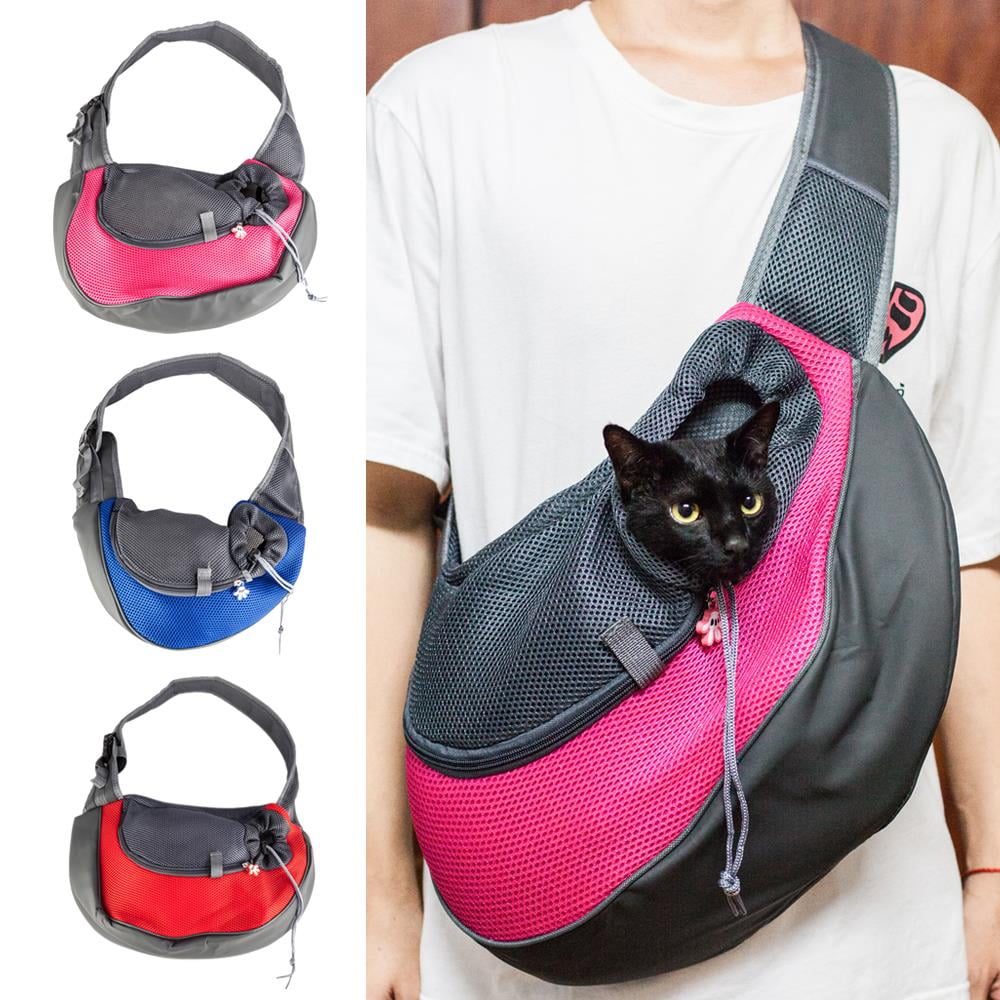 Ktaxon Cross Body Pet Sling Carrier, Large, Pink