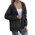 thumbnail image 3 of Women Athletic Lightweight Jacket Waterproof Hooded Outdoor Windbreaker Trench Coat, 3 of 9
