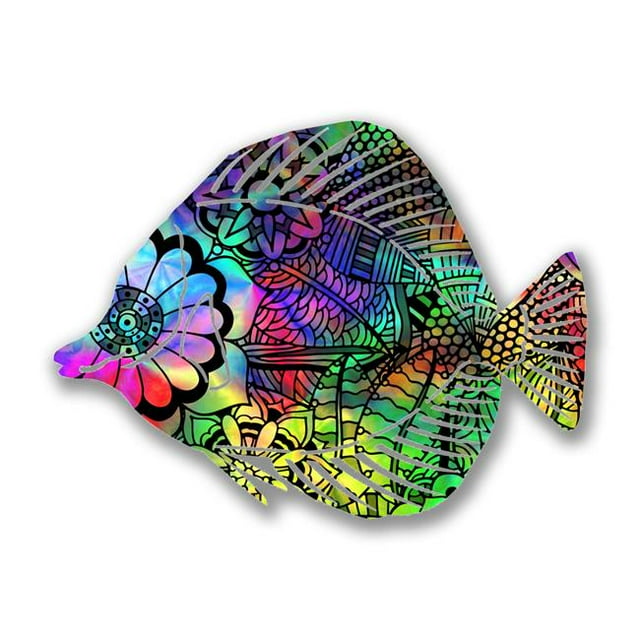 Next Innovations 101410011-CALYPSO 16 x 12 in. Calypso Angel Fish Metal Wall Art