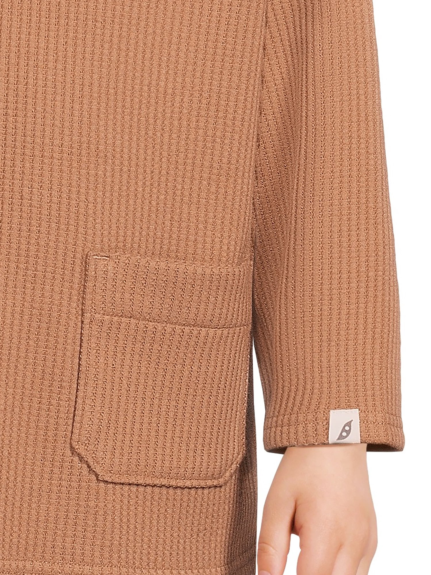 easy-peasy Toddler Boy's Waffle Texture Long Sleeve Boxy T-Shirt