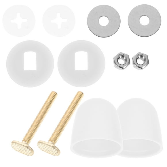 HAMPPLIES 1 Set Toilet Kit Replacement Toilet Fixing Kit Stainless Steel Assorted Color
