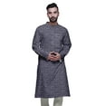 thumbnail image 3 of Atasi Indian Long Kurta For Mens Summer Wear Cotton Poplin Wedding Kurta Shirt, 3 of 7