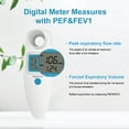 Digital Peak Flow Meter Spirometer Asthma COPD for Adults Kids Portable