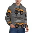 thumbnail image 2 of Goofa Construction Machines for Men's Hooded Sweatshirt - Lightweight Pullover Hoodie with Kangaroo Pocket, Perfect for Everyday Wear-Medium, 2 of 7