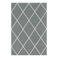 thumbnail image 3 of Unique Loom Decatur Collection Area Rug - Diamond (4' 2" x 6' 1" Rectangle Dark Gray/Ivory), 3 of 7