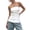 White, variant on Strapless Tube Tops for Women Going Out Bandeau Top Off Shoulder Side Split Summer Bustier Tops Color L